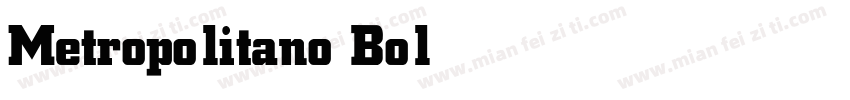 Metropolitano Bold字体转换